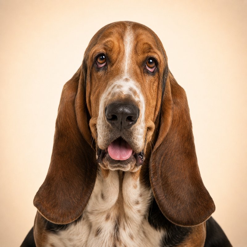 Basset Hound dog portrait