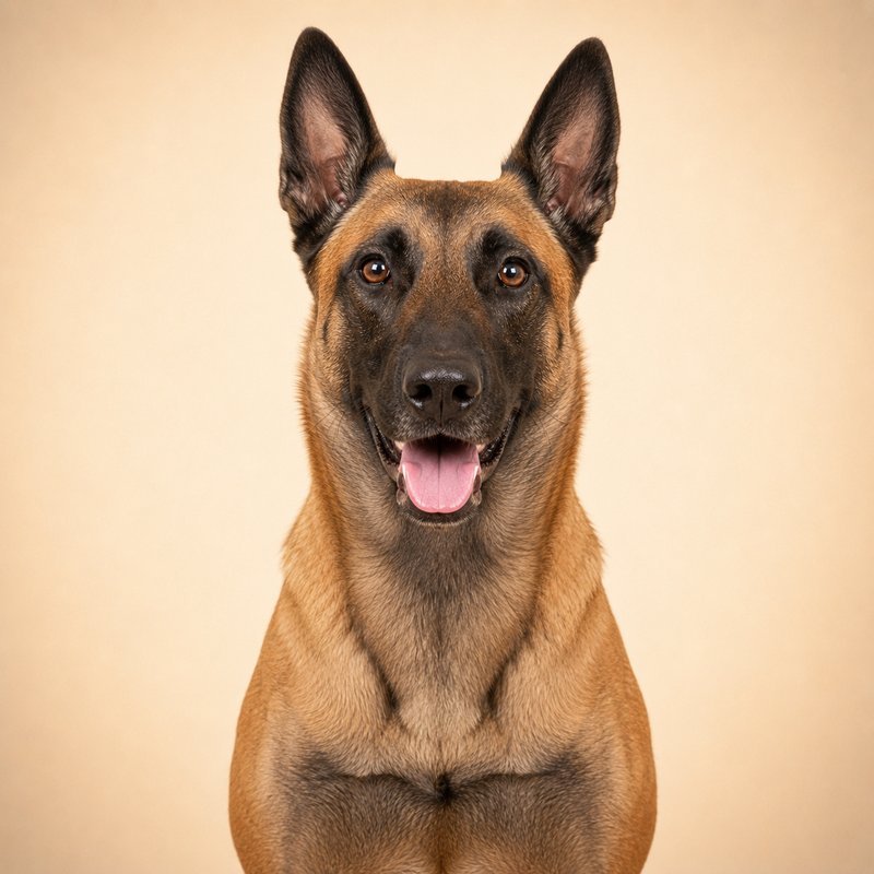 Belgian Malinois dog portrait