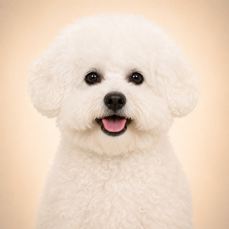 Bichon Frise dog portrait