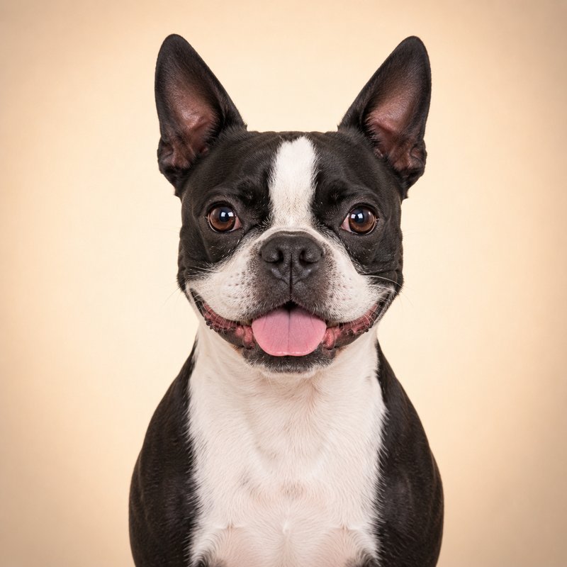 Boston Terrier dog portrait