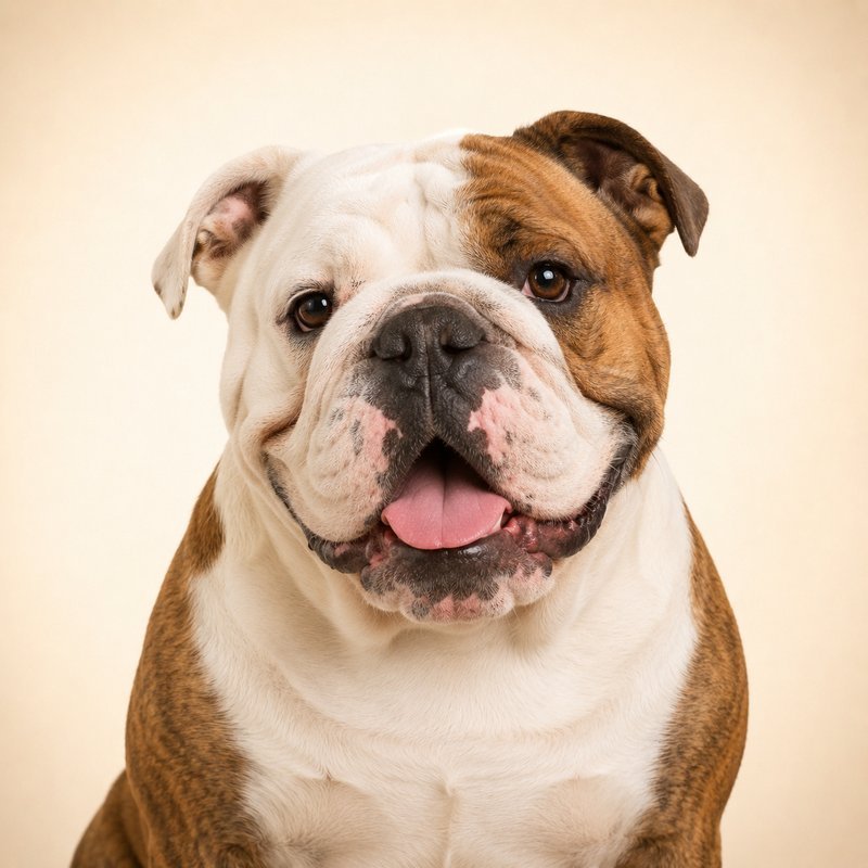 Bulldog dog portrait
