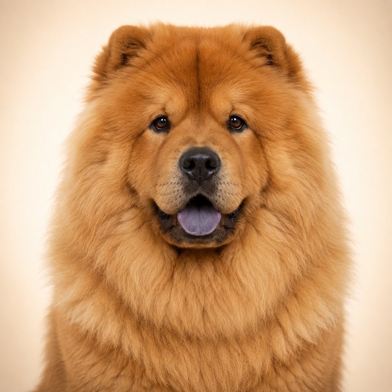 Chow Chow dog portrait