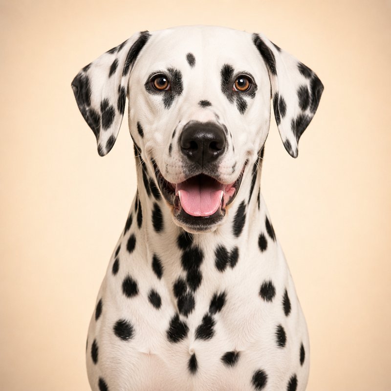 Dalmatian dog portrait