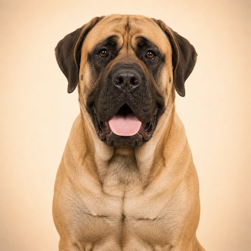 Mastiff dog portrait