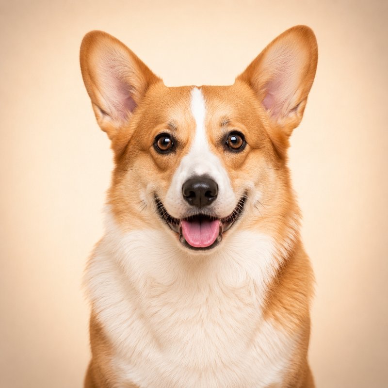 Pembroke Welsh Corgi dog portrait