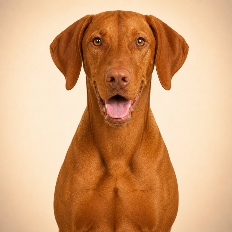 Vizsla dog portrait