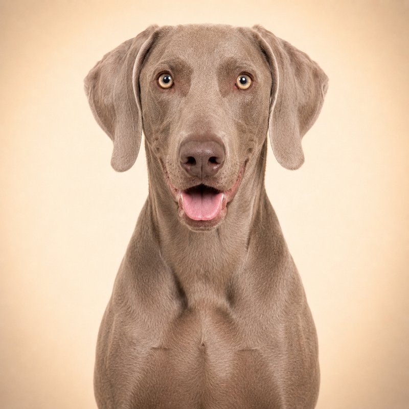 Weimaraner dog portrait